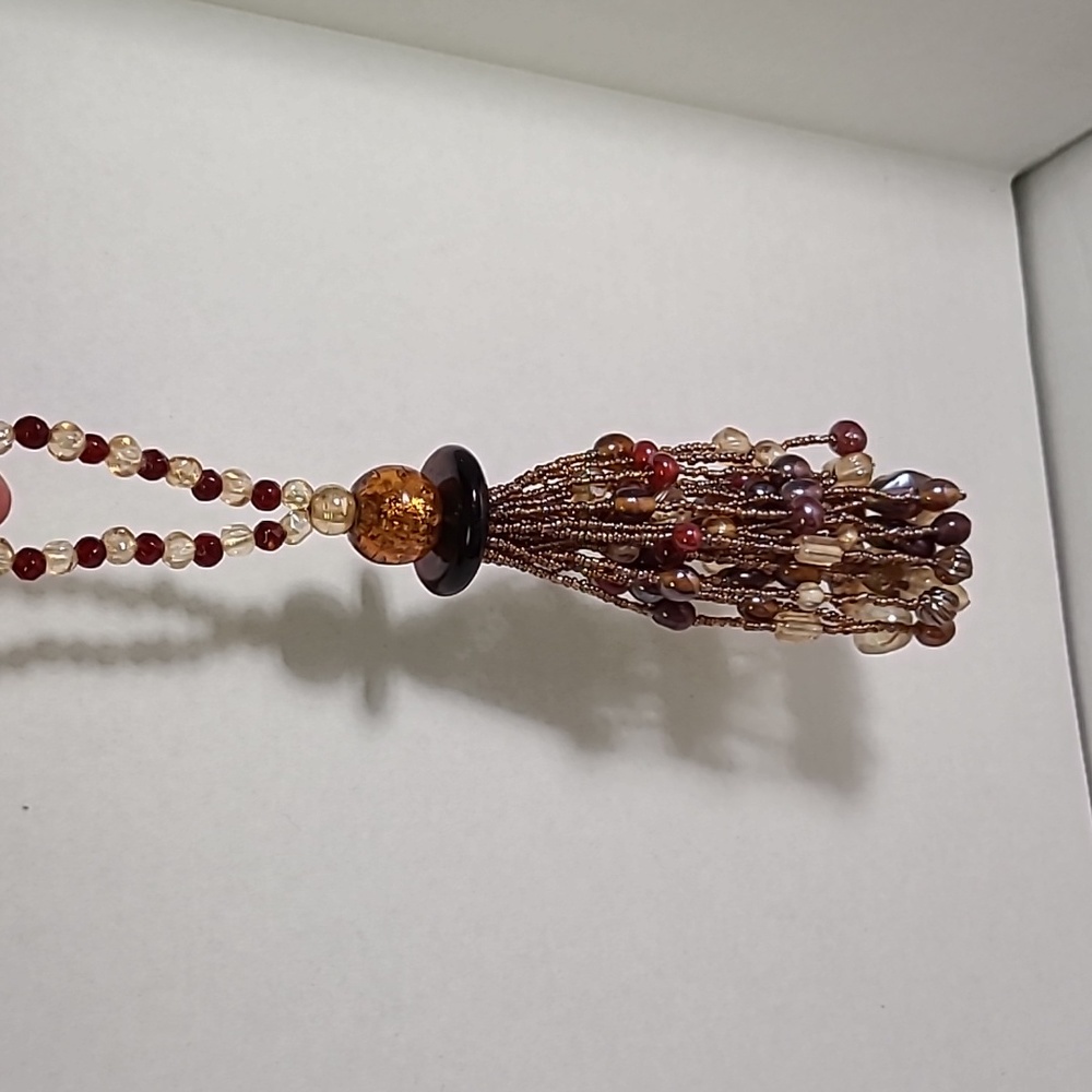 Glass Beaded Oversized Tassel - Picture 5 of 6